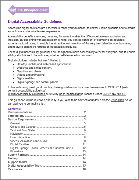 Digital Accessibility Guidelines Be Peoplesmart Ltd